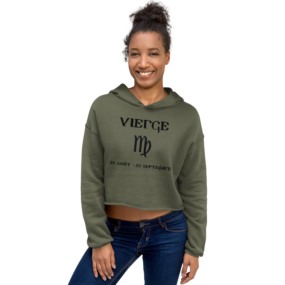 Crop-Top-Hoodie – Sternzeichen Jungfrau