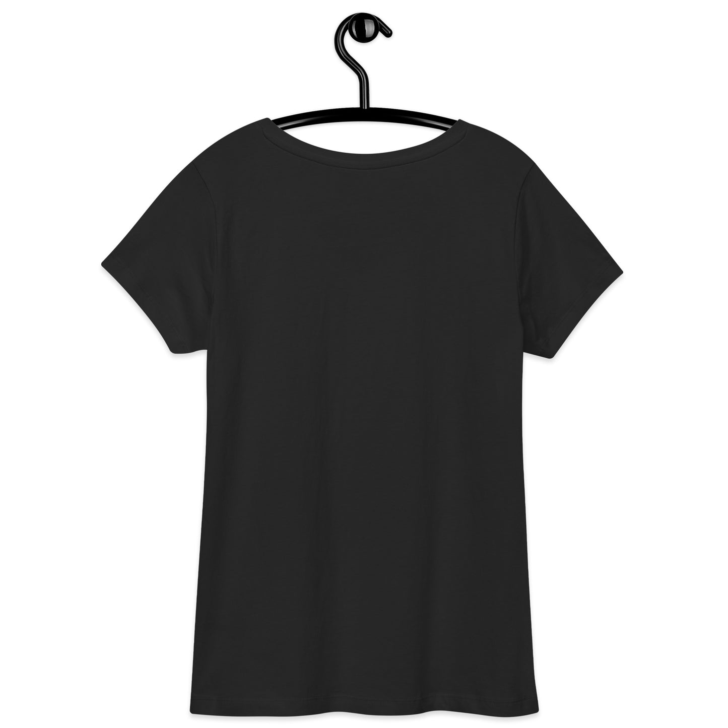 Tailliertes Damen-T-Shirt mit V-Ausschnitt – Eye Symbol