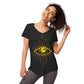 T-shirt col V ajusté femme - Symbole Oeil