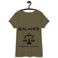 T-shirt col V ajusté femme - Signe Astro Balance