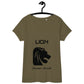 T-shirt col V ajusté femme - Signe Astro Lion