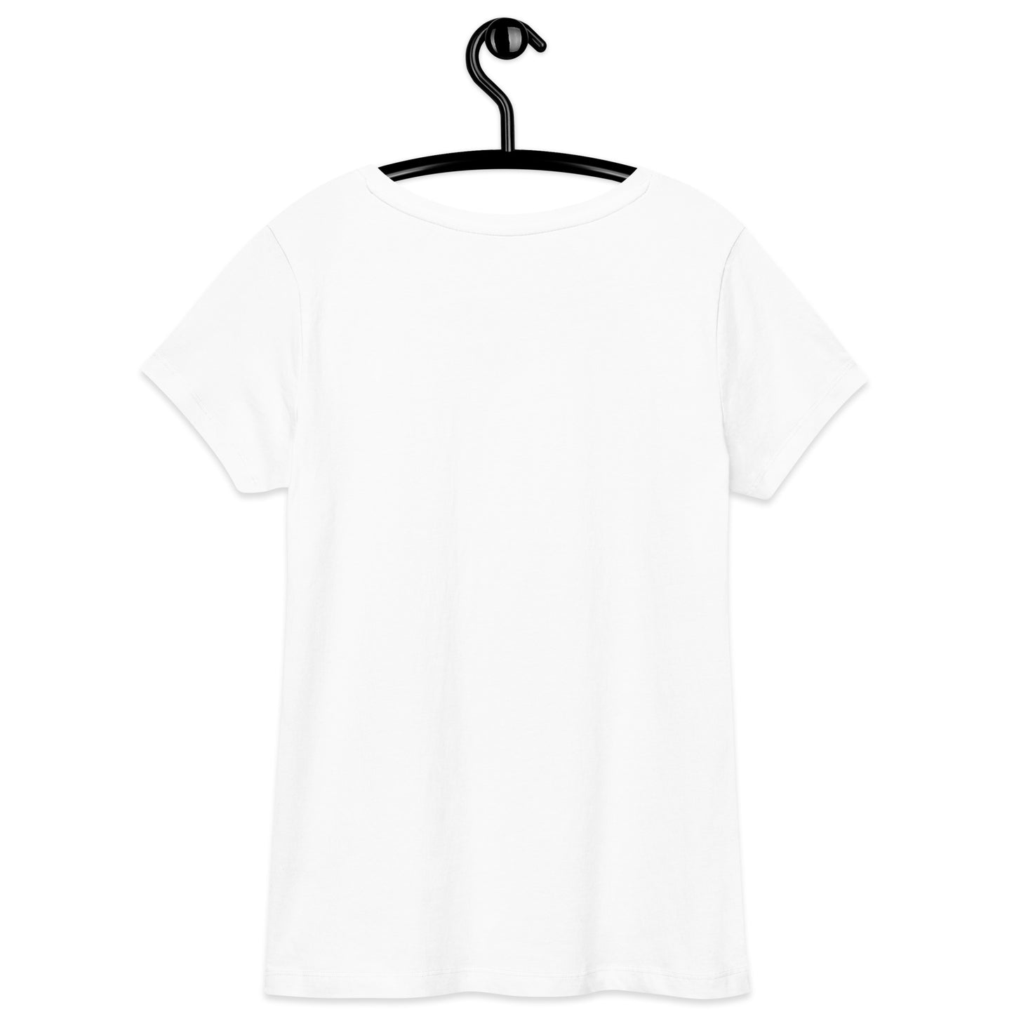 Tailliertes Damen-T-Shirt mit V-Ausschnitt – Eye Symbol