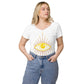 T-shirt col V ajusté femme - Symbole Oeil