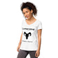 T-shirt col V ajusté femme - Signe Astro Capricorne